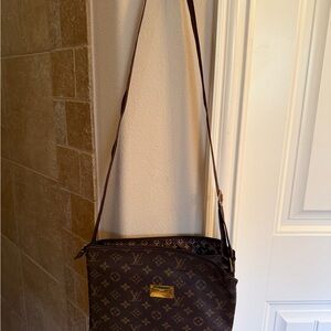 Brown Monogram Crossbody Bag